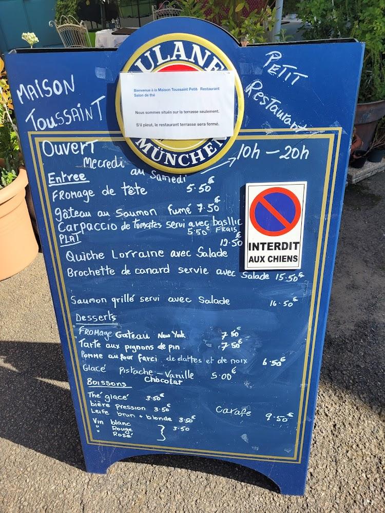 Maison Toussaint petit restaurant - Menu Image 3